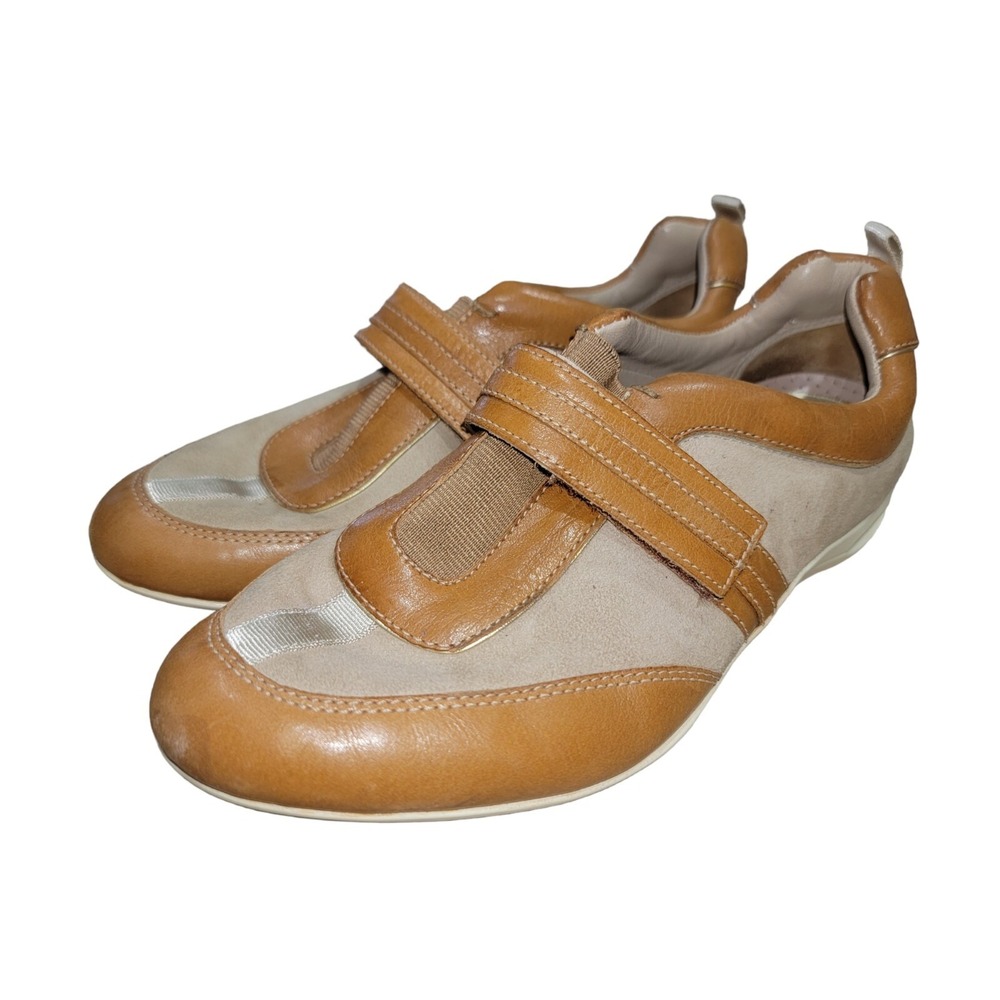 Cole Haan Women's NikeAir Brown Leather Casual Comfort Sneakers Shoes Size 6 B - Picture 2 of 11